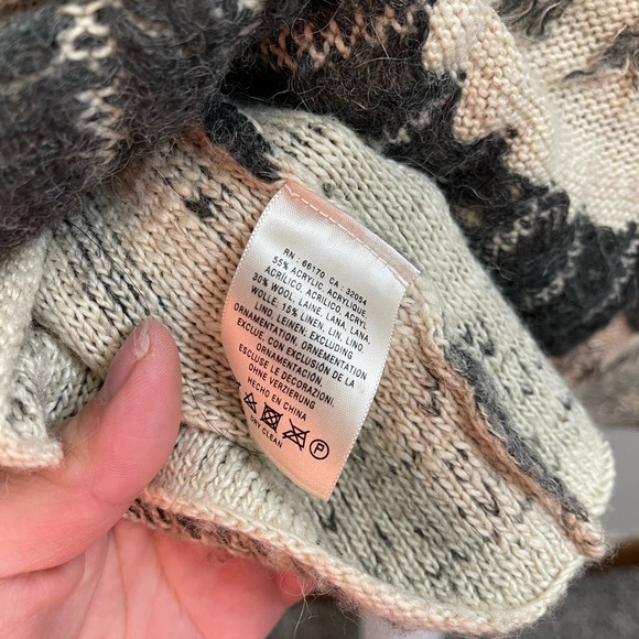 5 for 25 Anthropologie Sparrow Wool Blend Vintage style Flare Knit Skirt XS - Picture 4 of 5